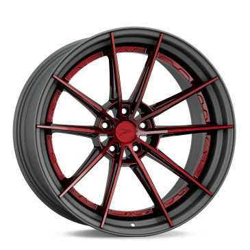 Z-Performance ZP.MODULAR 1 Blood Red Center, Matte Gunmetal Lip