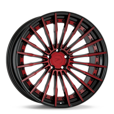 Z-Performance ZP.MODULAR 2 Blood Red Centers, Gloss Black Lip